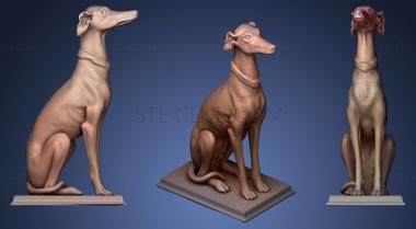 3D model Grey Hound Statue (STL)